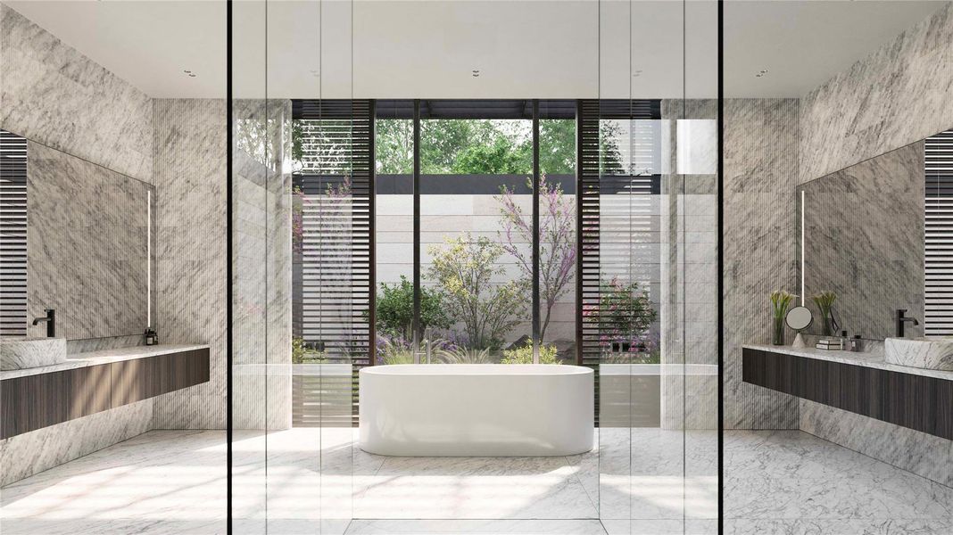 Furnished interior view inside a new home in Four Seasons Private Residences Lake Austin, Austin (Image 5).