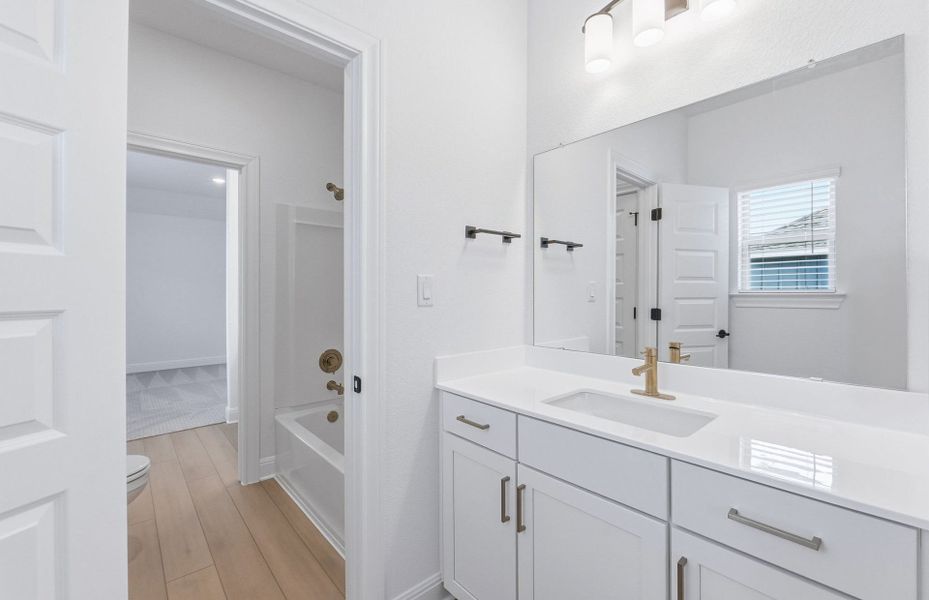 Furnished interior view inside a new home in Santa Rita Ranch, Liberty Hill (Image 6).