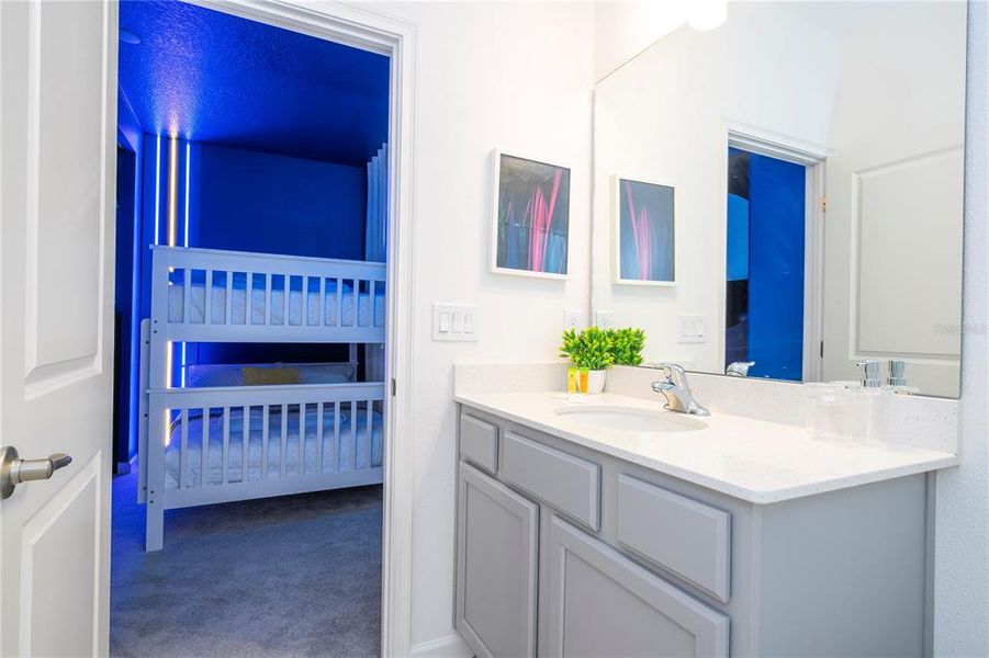 Furnished interior view inside a new home in , Orlando (Image 42).