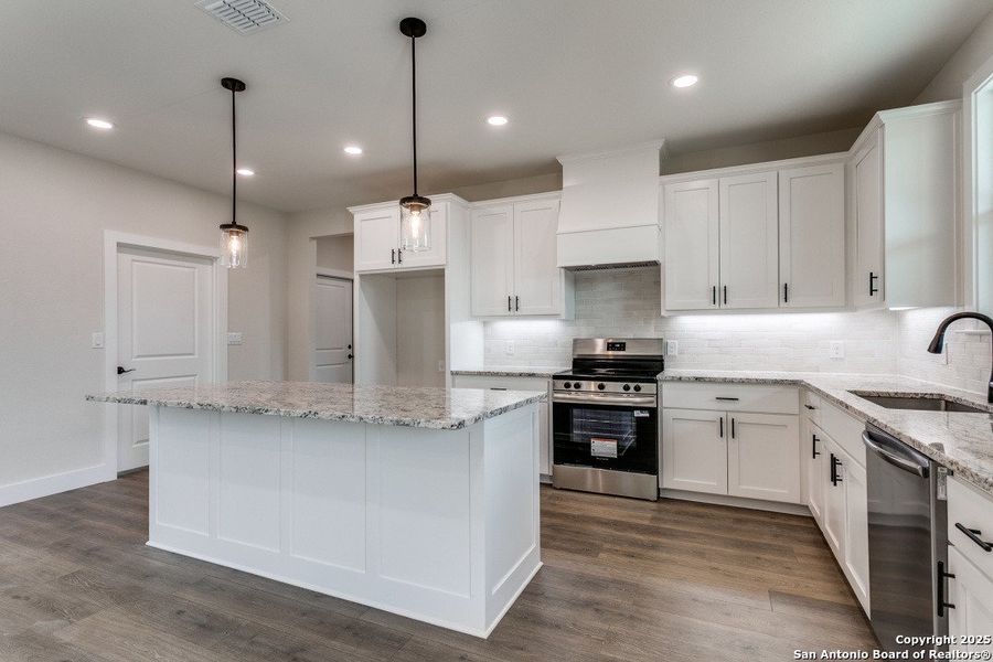 Furnished interior view inside a new home in , Fischer (Image 7). Furnished interior view inside a new home in , Fischer (Image 7).