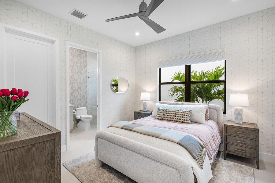 Furnished interior view inside a new home in , Boca Raton (Image 11). Furnished interior view inside a new home in , Boca Raton (Image 11).