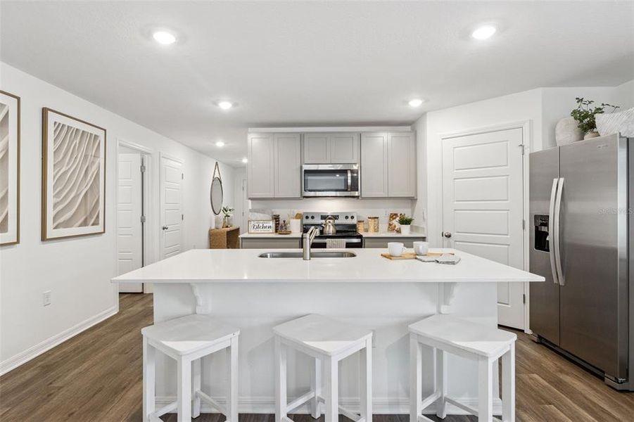 Furnished interior view inside a new home in Magnolia Pointe, Umatilla (Image 11).