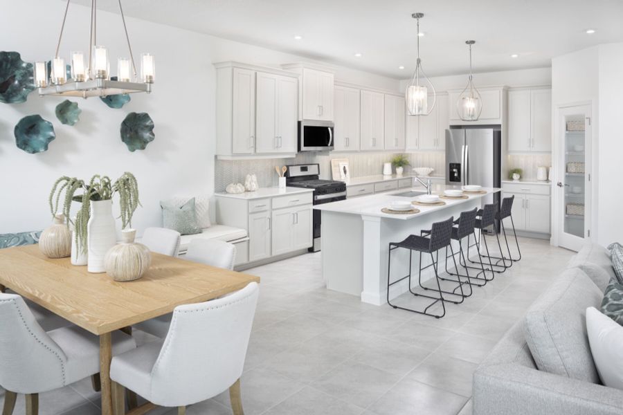 Representative furnished interior of a home built from the Biscayne Bay by Mattamy Homes in Tradition, Port St. Lucie (Image 5).