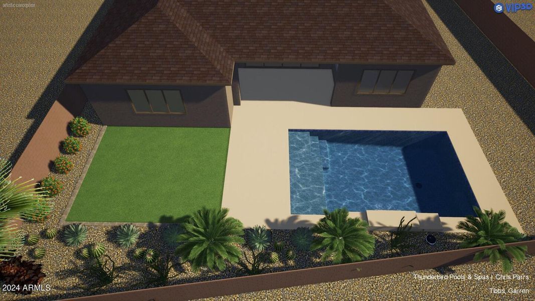 Backyard rendering