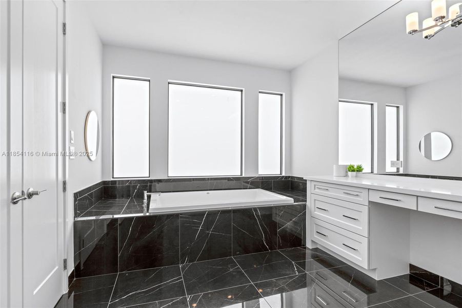 Furnished interior view inside a new home in , Boca Raton (Image 10).