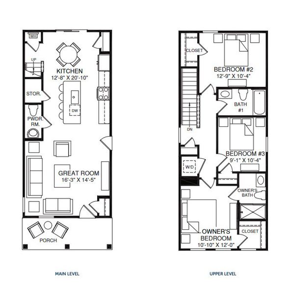 2D floor plan layout for the Tate by Ryan Homes in Middle Creek Village Single Family Homes, Bolivia, NC (Image 1). 2D floor plan layout for the Tate by Ryan Homes in Middle Creek Village Single Family Homes, Bolivia, NC (Image 1).