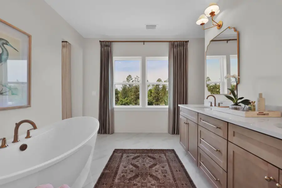 Representative furnished interior of a home built from the Scarlett by Riverside Homes in Sagebrush at EverRange, Jacksonville (Image 59).