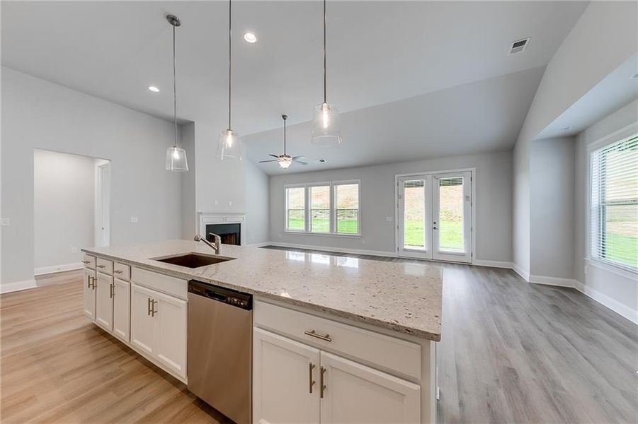 Furnished interior view inside a new home in , Homer (Image 10). Furnished interior view inside a new home in , Homer (Image 10).