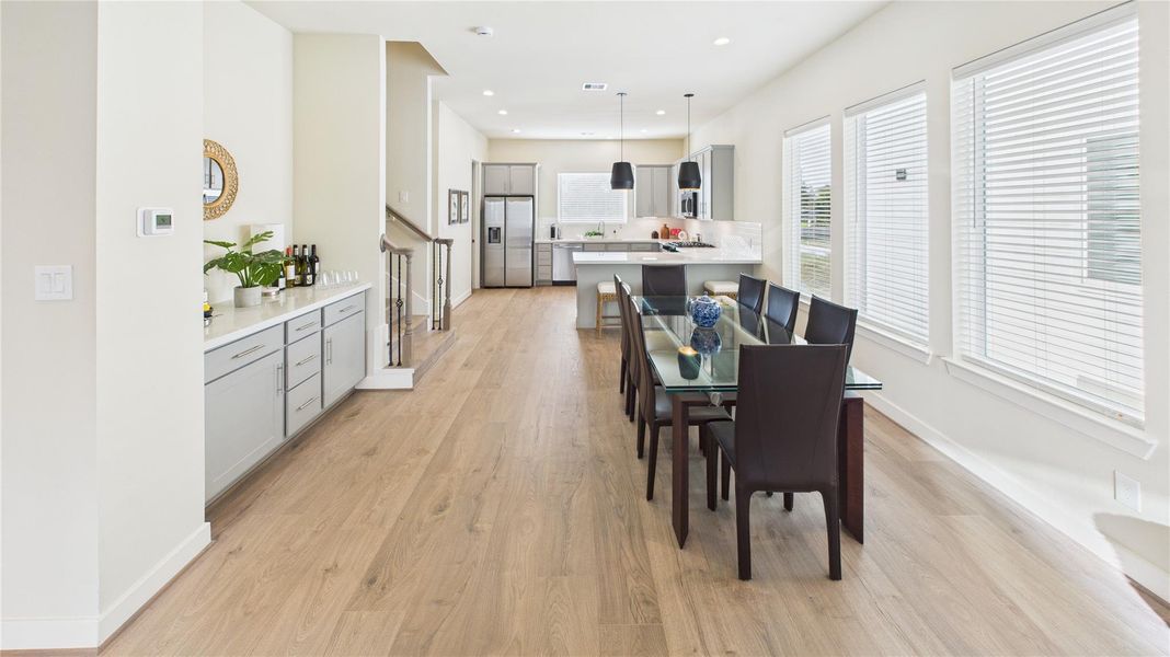 Furnished interior view inside a new home in Willowbend Point, Houston (Image 8). Furnished interior view inside a new home in Willowbend Point, Houston (Image 8).