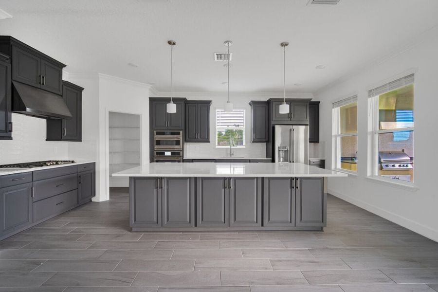 Furnished interior view inside a new home in Harvest at Ovation, Winter Garden (Image 8). Furnished interior view inside a new home in Harvest at Ovation, Winter Garden (Image 8).