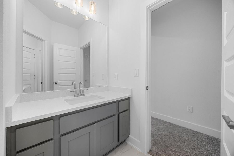 Furnished interior view inside a new home in Rough Hollow - Las Brisas, Austin (Image 11). Furnished interior view inside a new home in Rough Hollow - Las Brisas, Austin (Image 11).