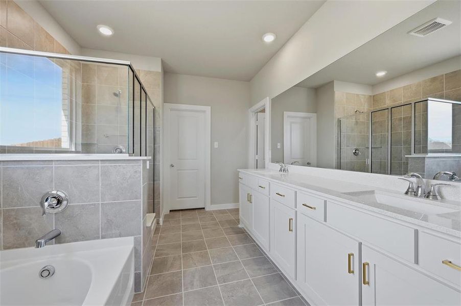 Furnished interior view inside a new home in The Preserve, Sherman (Image 11).