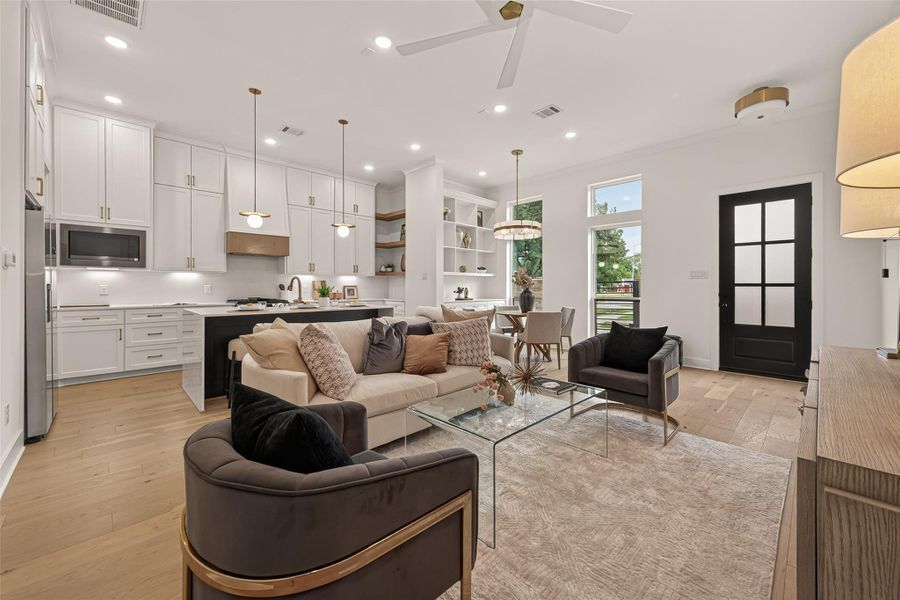 Furnished interior view inside a new home in , Houston (Image 36). Furnished interior view inside a new home in , Houston (Image 36).