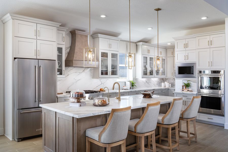 Representative furnished interior of a home built from the Vanderbilt by Beazer Homes in ARTAVIA, Conroe (Image 4).