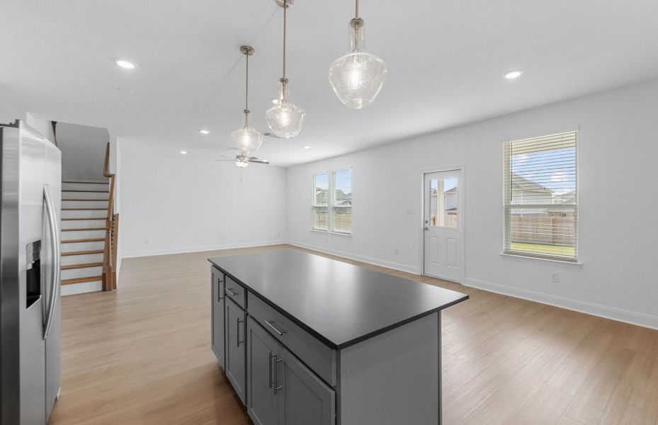 Furnished interior view inside a new home in Patterson Ranch, Georgetown (Image 4).