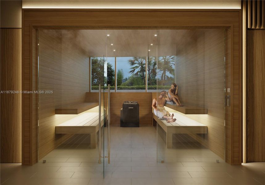 Furnished interior view inside a new home in , Miami (Image 9).