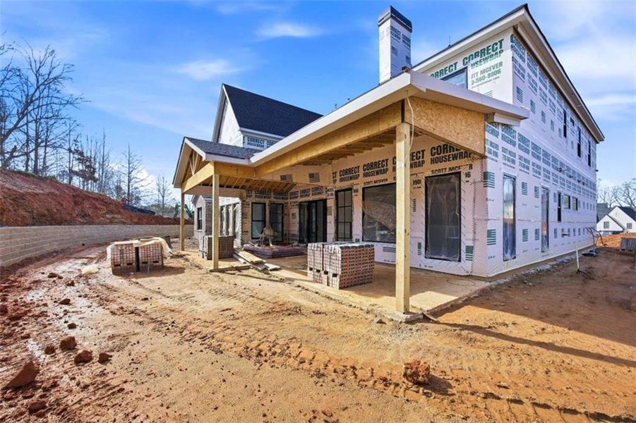 In-progress construction of a new home in , Buford, GA (Image 12).