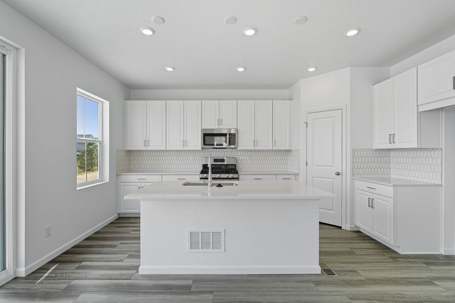 Furnished interior view inside a new home in The Town Collection at Independence, Elizabeth (Image 6).