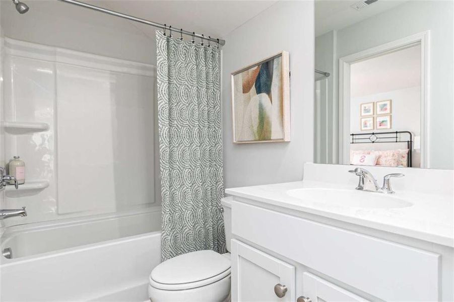 Furnished interior view inside a new home in River Oaks, Locust Grove (Image 9).