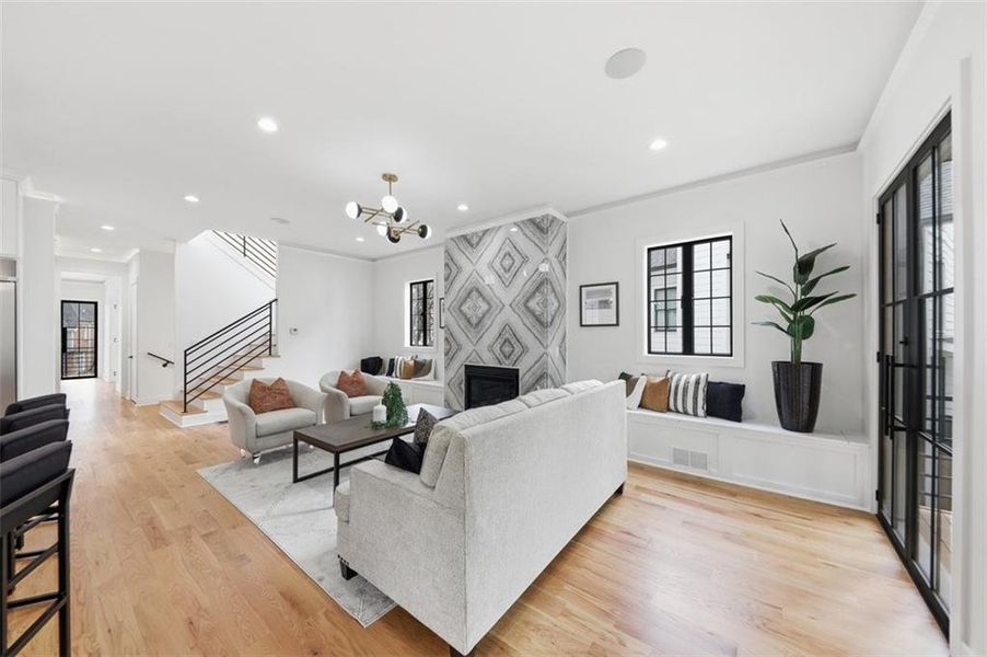 Furnished interior view inside a new home in , Brookhaven (Image 16).