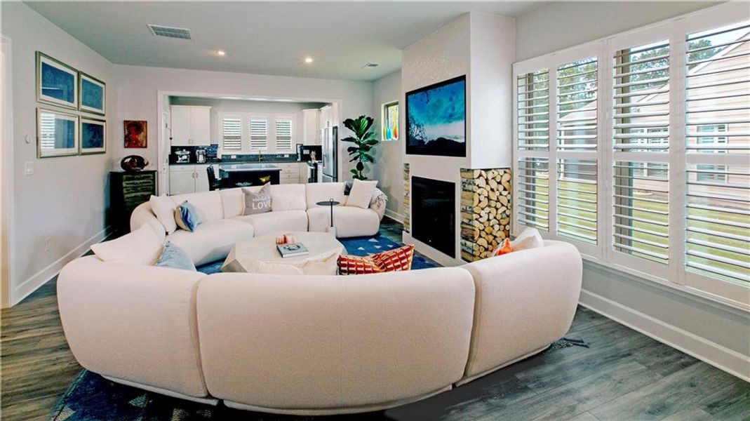 Furnished interior view inside a new home in , Hoschton (Image 6).