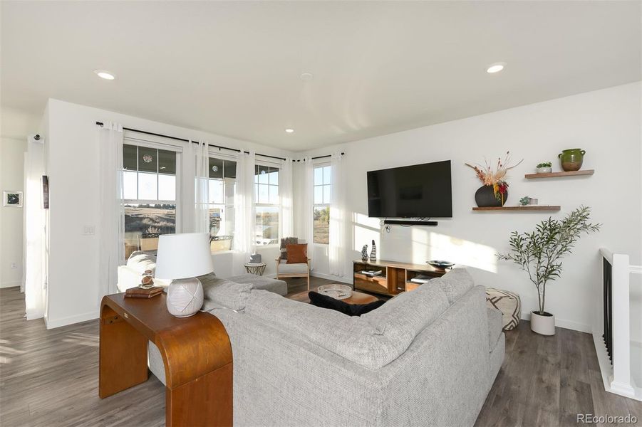 Furnished interior view inside a new home in , Aurora (Image 18). Furnished interior view inside a new home in , Aurora (Image 18).