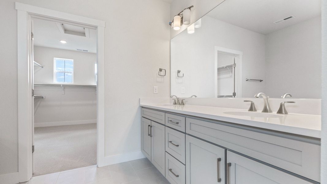 Furnished interior view inside a new home in Dillon Pointe - Journey, Broomfield (Image 31).