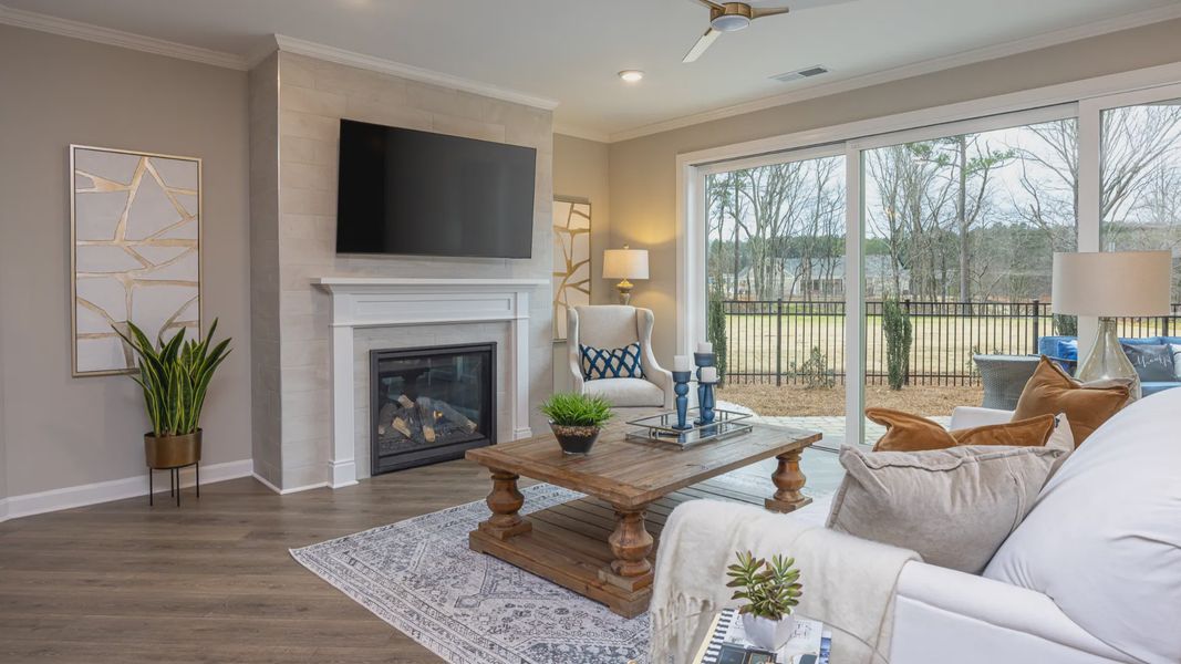 Representative furnished interior of a home built from the Promenade by Epcon Communities in The Courtyards at Oak Grove, Durham (Image 20). Representative furnished interior of a home built from the Promenade by Epcon Communities in The Courtyards at Oak Grove, Durham (Image 20).