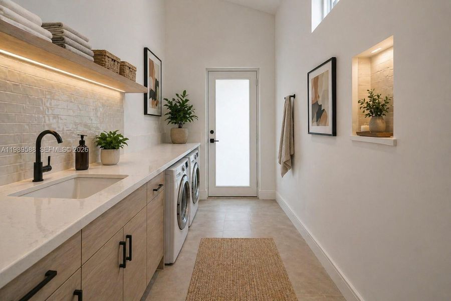 Image digitally enhanced and virtually altered; actual property condition may differ.