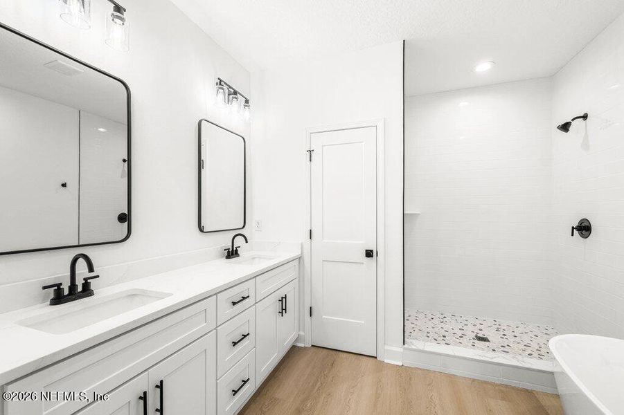 Furnished interior view inside a new home in , Glen St. Mary (Image 6).