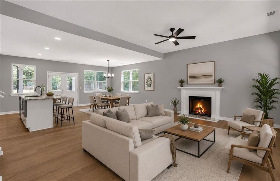 Furnished interior view inside a new home in , Covington (Image 5).