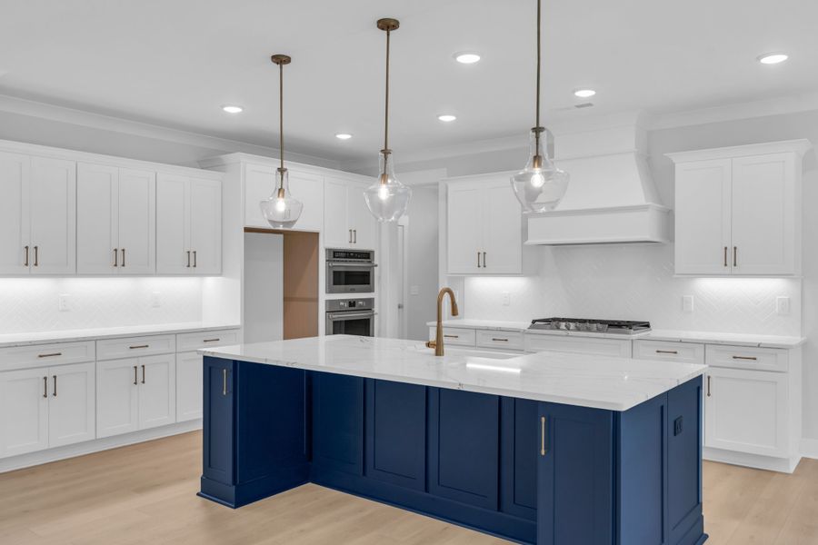 Representative furnished interior of a home built from the The Hampton by RobuckHomes in Stonehenge, Raleigh (Image 6).