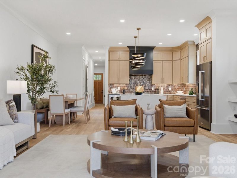 Furnished interior view inside a new home in , Charlotte (Image 19).