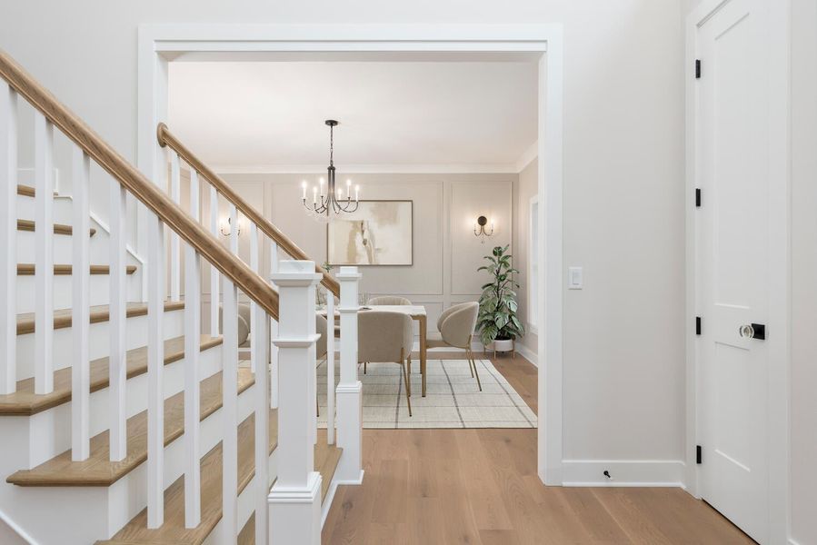 Representative furnished interior of a home built from the The Brady by Forbes Capretto Homes in Birdsong Estates, Orchard Park (Image 6).