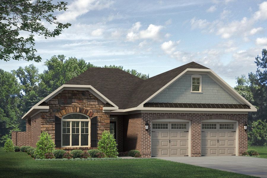 Representative exterior photo of a completed home built from the Ellington by Keystone Homes NC in Weybridge, Burlington, NC (Image 28).