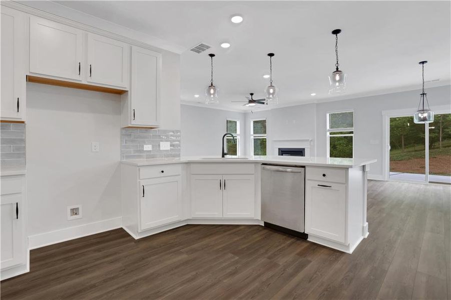 Furnished interior view inside a new home in Villas at Dawsonville, Dawsonville (Image 14).