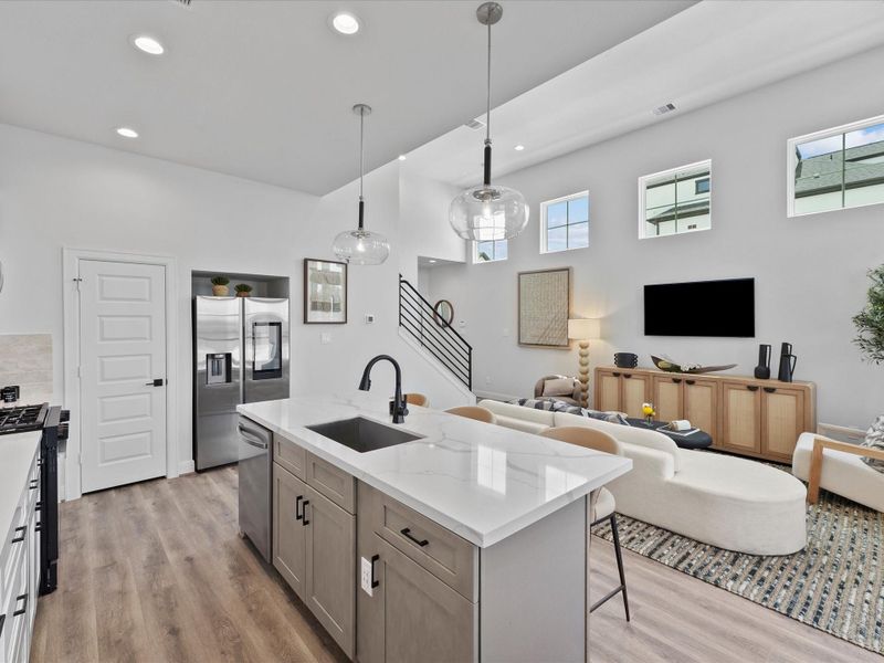 Furnished interior view inside a new home in Uptown District, Houston (Image 11).