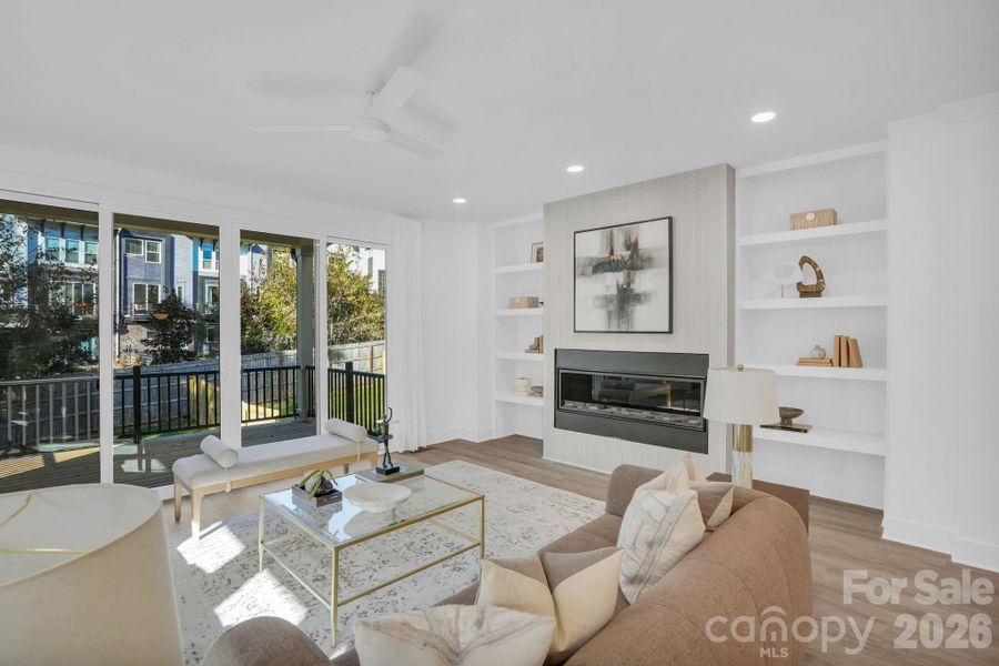 Furnished interior view inside a new home in , Charlotte (Image 14).
