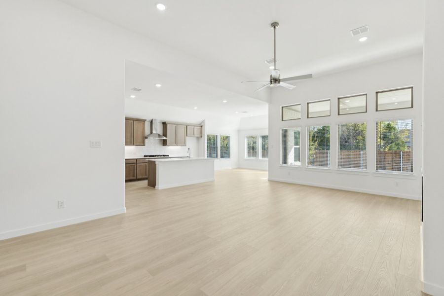 Open Floor Plan in the Gilmour II home plan by Trophy Signature Homes – REPRESENTATIVE PHOTO Open Floor Plan in the Gilmour II home plan by Trophy Signature Homes – REPRESENTATIVE PHOTO