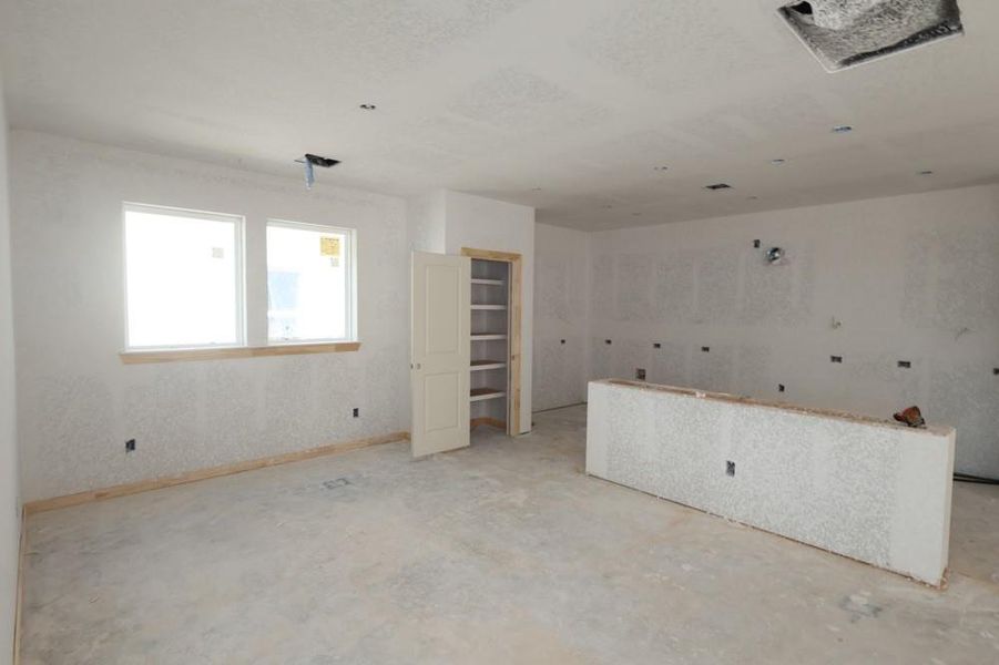 In-progress construction of a new home in The Grand Prairie 40’, Hockley, TX (Image 7). In-progress construction of a new home in The Grand Prairie 40’, Hockley, TX (Image 7).