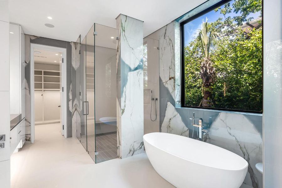 Daytime Upstairs Primary Bathroom