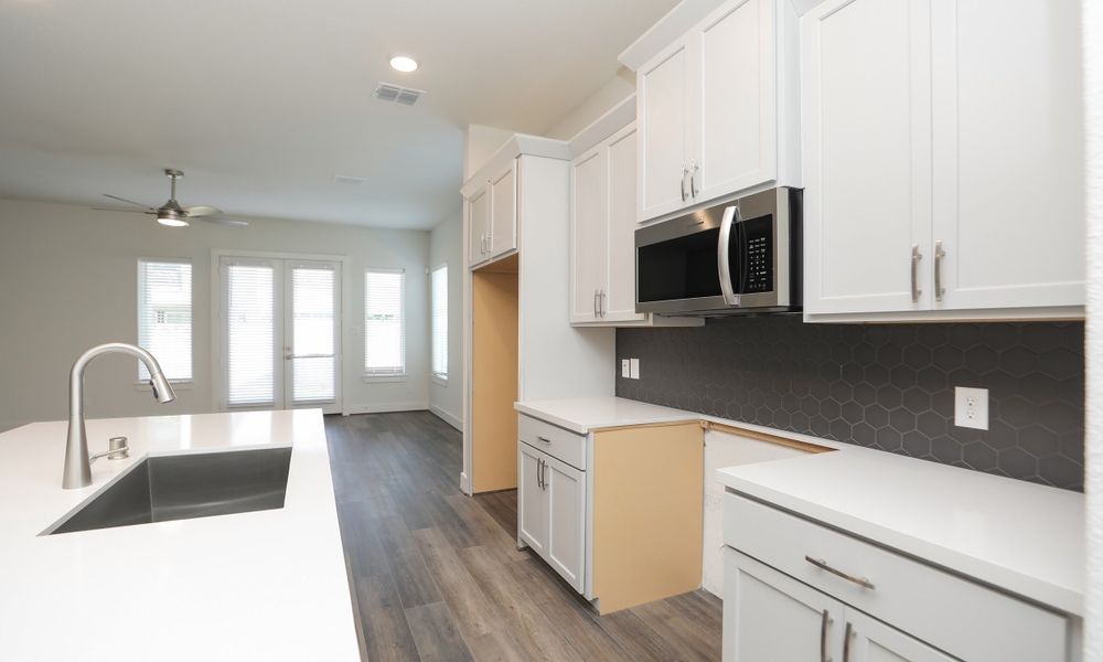 Furnished interior view inside a new home in Independence Heights, Houston (Image 7). Furnished interior view inside a new home in Independence Heights, Houston (Image 7).