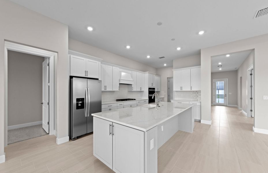 Furnished interior view inside a new home in Del Webb Oak Creek, North Fort Myers (Image 8).