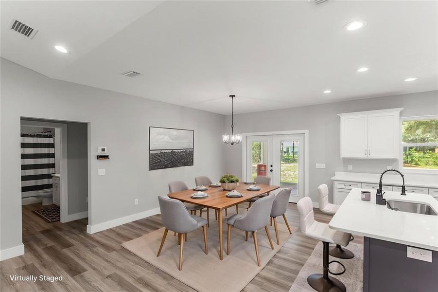 Furnished interior view inside a new home in , Florahome (Image 8).