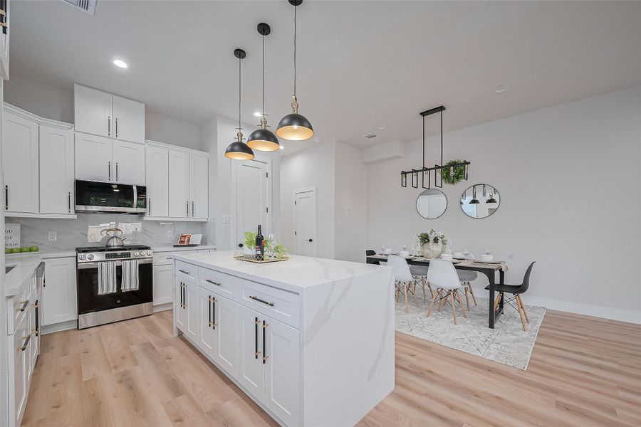 Furnished interior view inside a new home in , Houston (Image 9). Furnished interior view inside a new home in , Houston (Image 9).