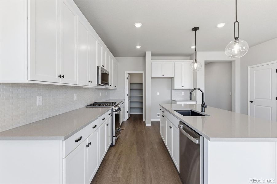 Furnished interior view inside a new home in , Aurora (Image 6).