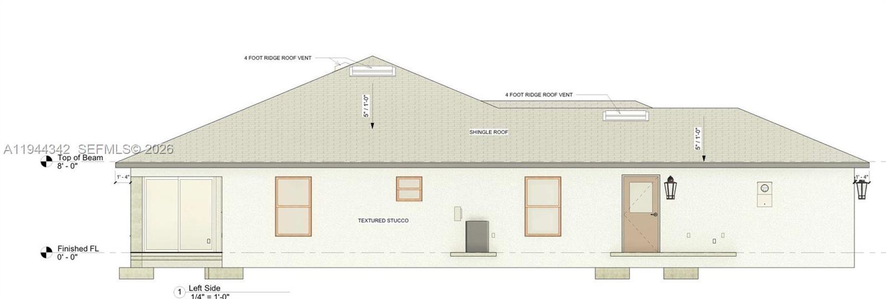 Exterior rendering of this home design in , Lehigh Acres, FL (Image 21).