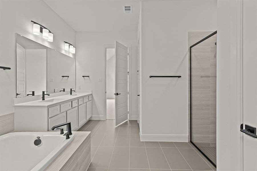 Furnished interior view inside a new home in Walsh Classic, Fort Worth (Image 13). Furnished interior view inside a new home in Walsh Classic, Fort Worth (Image 13).