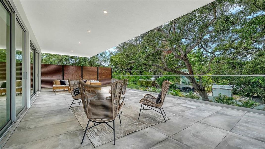 Exterior details and patio area of a home in , Sarasota (Image 39).