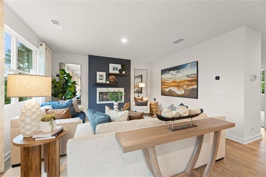Furnished interior view inside a new home in Hawthorne Reserve, Dallas (Image 8).